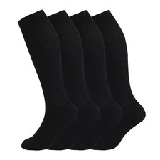 MD 4 Pairs Compression Socks 15-20mmHg for Women  Men - Cushion Knee High...