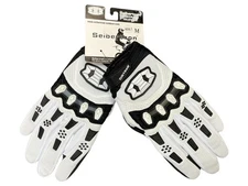 Seibertron Dirtpaw Adult M Motocross Gloves Black/White Synthetic