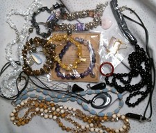 mieszana biżuteria z kamienia półszlachetnego / typu - oko tygrysa, jaspis, ametyst itp.