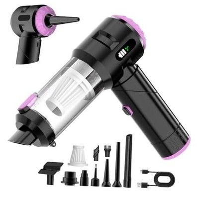 Handheld Car Vacuum Cleaner,25000PA Strong Cyclonic Suction Foldable Purple