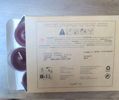 Partylite Teelichter  Maulbeere Düfte 1x 12 Teelichter  neu