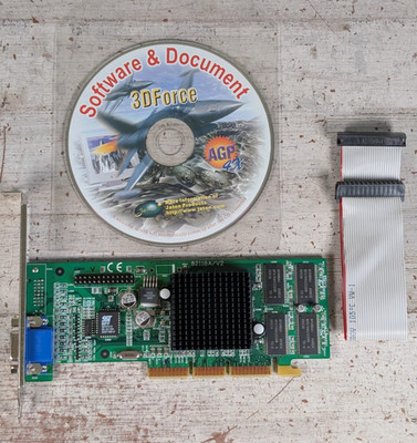 Jaton 3DForce2-MX AGP Video Graphics Card GPU JTNMC 82118