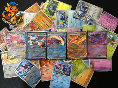 Pokemon Card Bulk lot 100 HOLO REVERSE HOLO ONLY + 4 EX/GX/V/VSTAR or VMAX