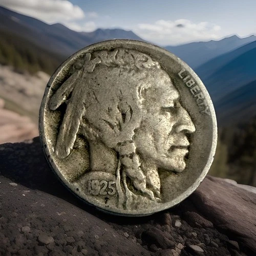 1925-P Buffalo Nickel - FULL DATE- Actual Coin Shown #BN 1925 FDACS