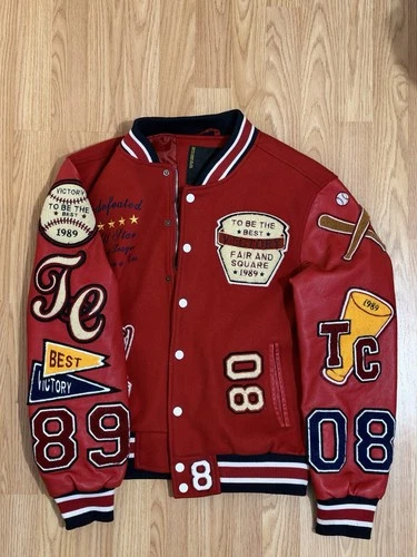 Robert Phillipe Championship League Varsity Jacket  Red Size S image 2