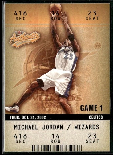 2002 Fleer Authentix Michael Jordan #72 ~ NM-MT ~