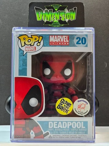 Funko Pop Deadpool #20 Marvel Universe Gitd Harrison's Comics & Pop Culture Excl.