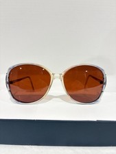 Vintage Kenmark Verona Brown Blue Translucent Oval Sunglasses  Frames Only  