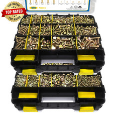 919 Pcs Grade 8.8 Metric Bolt Assortment M4 M5 M6 M8 Heavy Duty Bolts and Nuts K