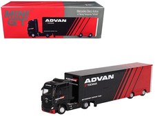 Mini GT MGT00741 1/64 Mercedes-Benz Actros with Racing Transporter