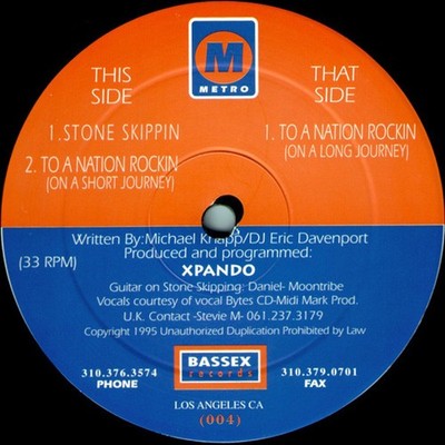 Metro* - Stone Skippin / To A Nation Rockin (12'') (Very Good Plus (VG+)) - 41154