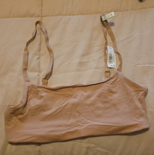 GapBody Seamless Wireless Stretch Bralette Bra Beige Size S