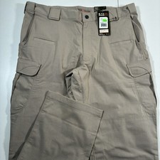 5.11 Tactical Men's Stryke Cargo Pants 38x32 Flex-tac Beige Ripstop 74369