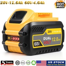 12.0Ah Battery for DeWalt Battery 20V 60V FlexVolt DCB205 DCB206 DCB609 DCB612