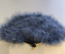 Guerlain Boutique Marabou  feather fans Blue/...