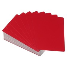 Metal Business Cards Blank 3.4x2.1 Inch Laser Engrave Name Card Red, 100Pcs