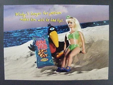 Corn Nuts Winky The Crow Show Color Promotional Promo Advertising Postcard 2000