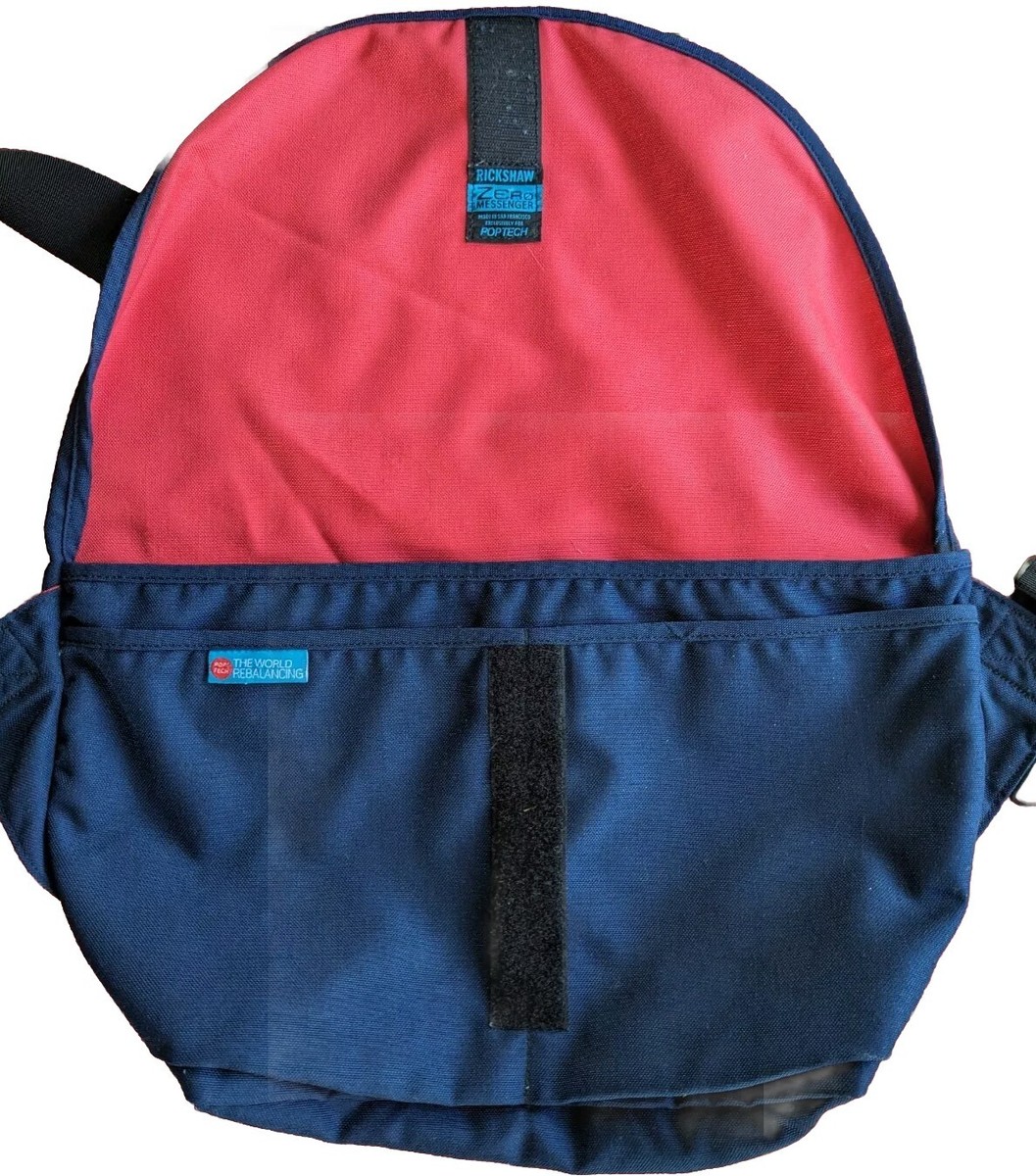 Rickshaw ショルダーバッグ made in San Francisco Genuine POPTECH Rickshaw Zero Messenger San Francisco Blue