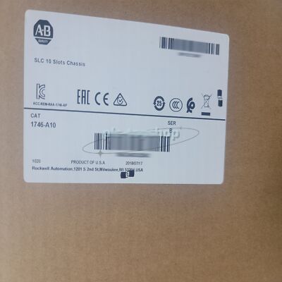 New 1746-A10 SLC-500 Programmable Chassis/Rack 10 Slot Complete 1746A10/da