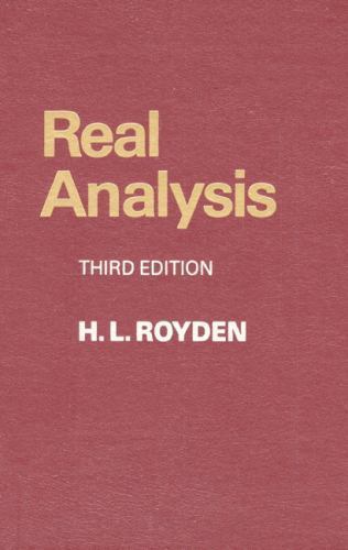 洋書 Real Analysis Real Analysis by Halsey Royden (1988, Hardcover) for sale