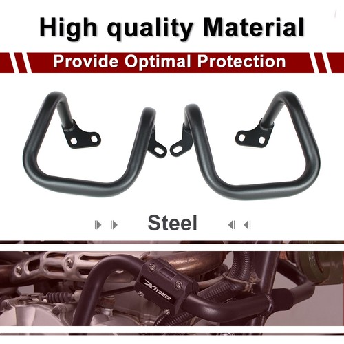 Crash Bar Engine Guard Black Fit For Kawasaki KLX250 2013-2020 KLX300 2021-2024 - Foto 8 di 21
