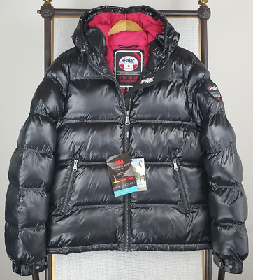 PAJAR CANADA NEW $349 Womens Size Large Puffer Jacket Shiny Black Thinsulate NWT