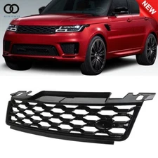 Fit For 2018/2019 Range Rover Sport  Front Upper Grill Full Gloss Black Grille