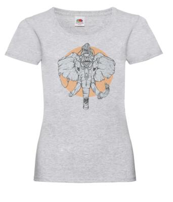 Damen-T-Shirt Pooram Festival Hindu indischer heiliger Elefant Durga Kali Lady