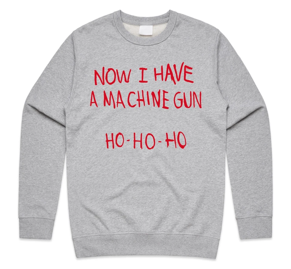 GILDAN Now I Have A Machine Gun Ho Ho Navidad Jumper Sudadera Divertida Nakatomi