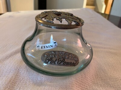 Ensemble de de pot-pourri en verre bleu - XVIIIe siècle - N.111248