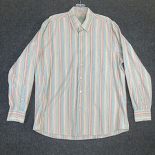 Alan Flusser Mens Long Sleeve Button Shirt Size Large
