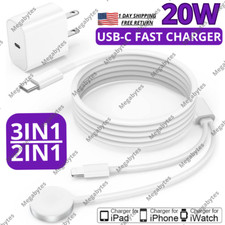 Magnetic Fast Charger Cable USB-C Adapter For Apple iWatch 7/6/5/4/3/2/1/iPhone