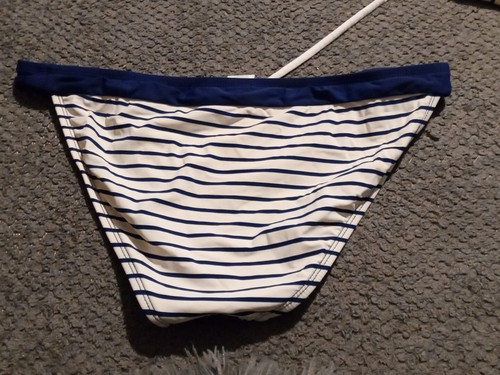 WOMEN'S SPERRY TOPSIDER 2 PIECE BIKINI SET MSRP$120 NAUTICAL NAVY & IVORY SEQUIN - Picture 8 of 10