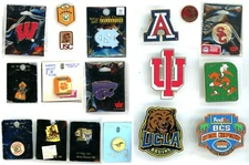 NCAA Vintage Pin Choice USC ASU SMU WV Cougars Seminoles Tar Heels UCLA Miami +