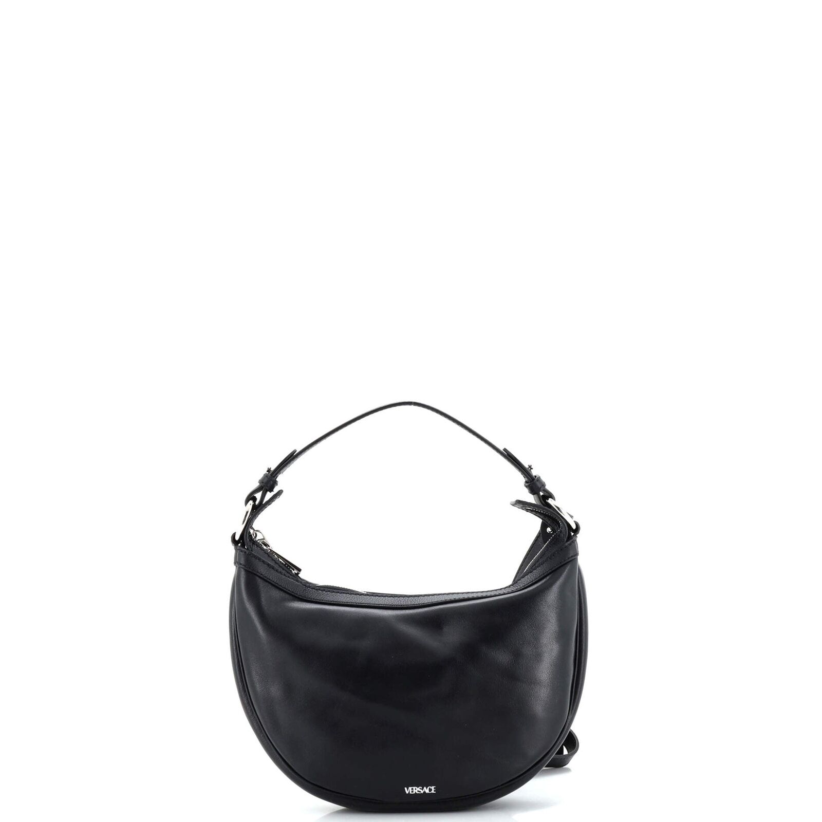 Versace Repeat Hobo Leather Small Black - image 3