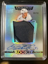 22-23 The Cup Hockey Exquisite Coll. Rookie Auto Patch Shane Wright #/51