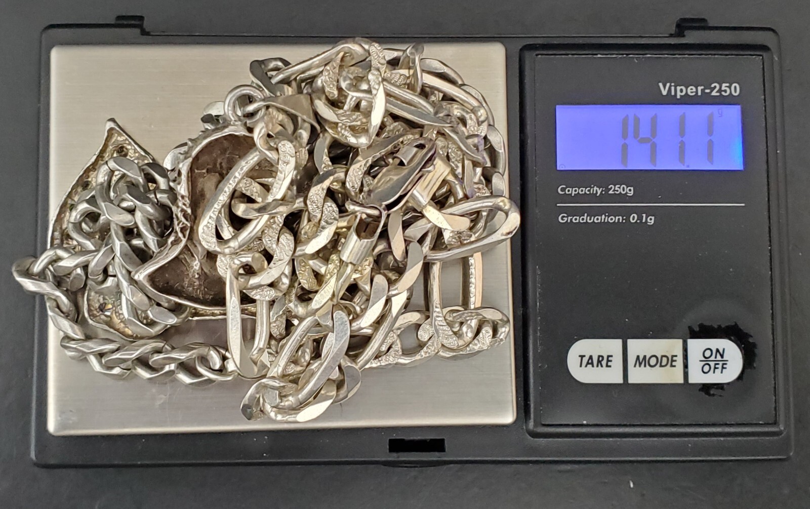 2 Religious Pendant Heavy Solid Sterling Silver N… - image 11