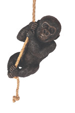 Climbing Gorilla Garden Ornament Realistic Resin Statue Home Figurine Jungle