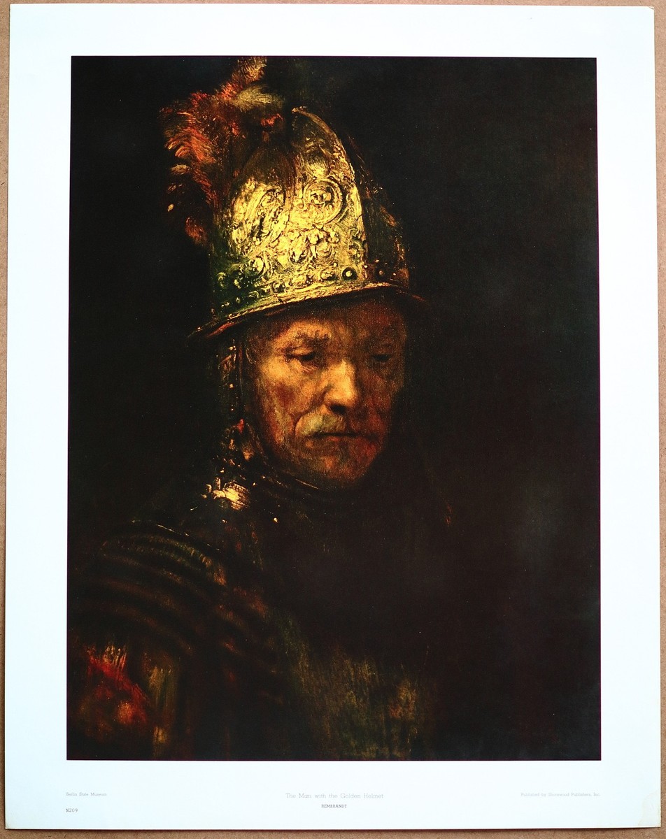 Rembrandt Man with Gold Helmet 1st Limited Edition Original 1960