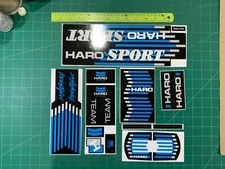 Haro sport black bmx sticker decals