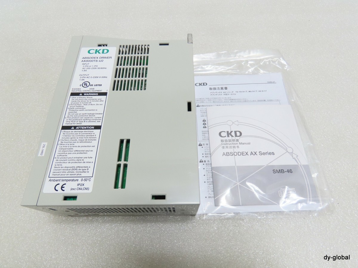 CKD ABSODEX DRIVER NNB AX9000TS-U2 W/O Connectors DRV-I-1792=7A12