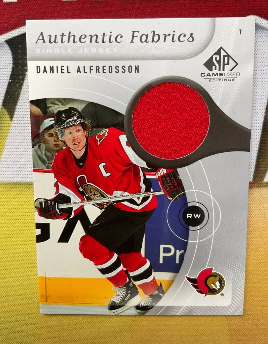 Daniel Alfredsson trading card
