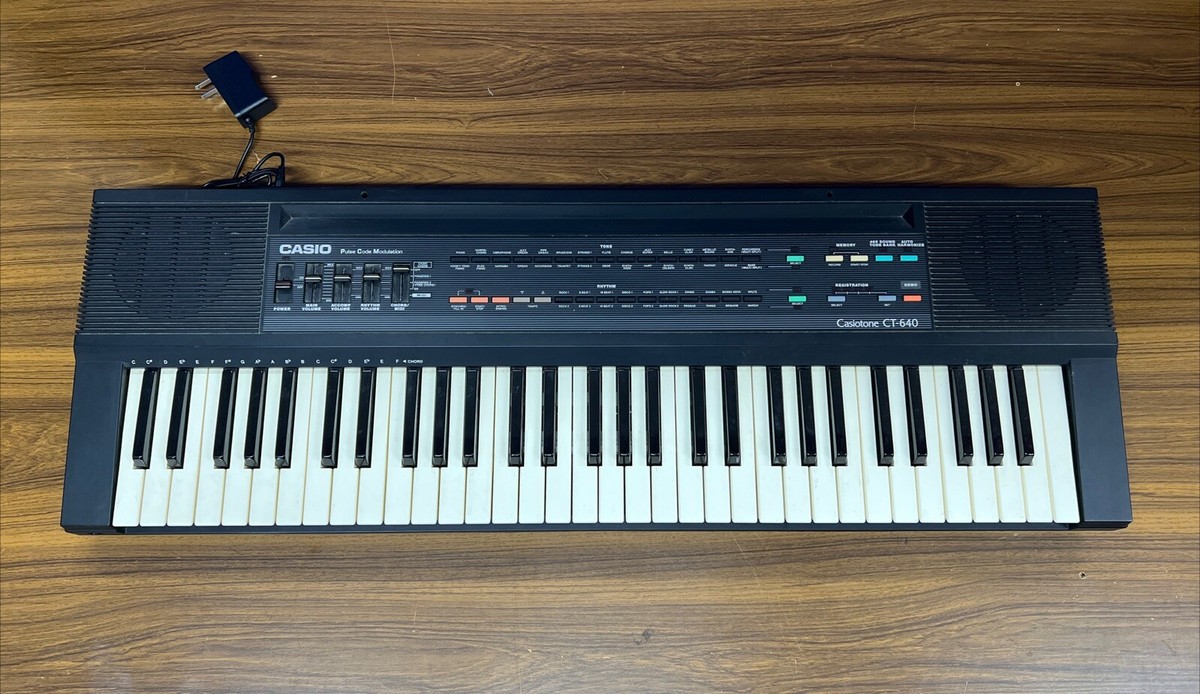 Casio Casiotone CT-640 Keyboard Midi 465 Sound Tone Bank 61 Key