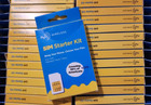 Lot of 100 H2O H20 Wireless Prepaid Sim Card Kit - Triple Cut - At&T Network