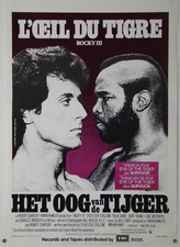 Rocky III SYLVESTER STALLONE movie poster - Filmplakat 55 x 36,5 cm Belgien