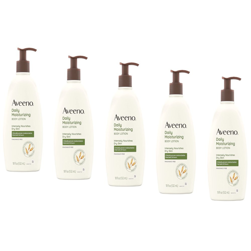 5 Pack  Daily Moisturizing Body Lotion, Fragrance-Free, 18 Fl. Oz