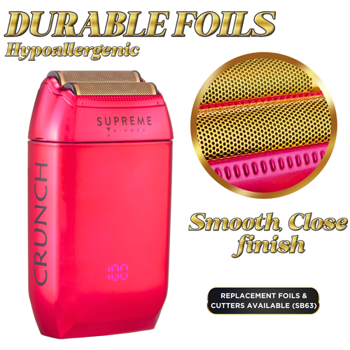Supreme Trimmer Replacement Foil & Cutter SB63 | For CRUNCH STF602 | Pink - Picture 2 of 6