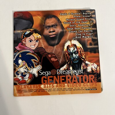 Generator Demo Disc Vol. 1 (Sega Dreamcast)