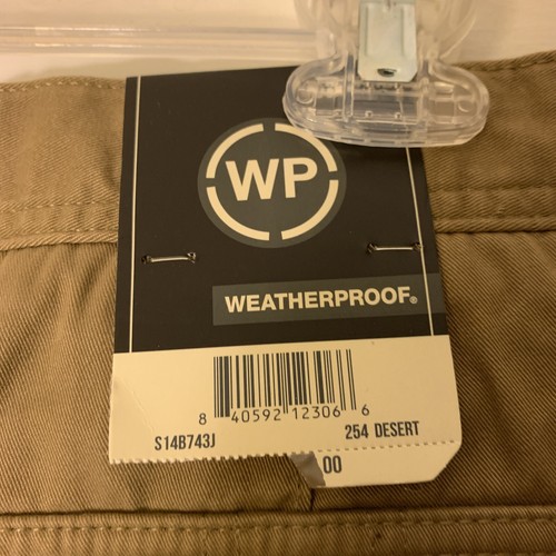 Original Weatherproof Vintage Pants NWT Mens SIZE 38x30 (38x29) Tan - Picture 7 of 12