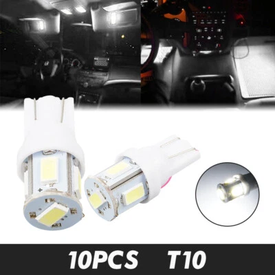 10x T10 168 192 Blanc Ampoules de voiture W5W 501 Intérieur Tableau de bord LED - Photo 1/4